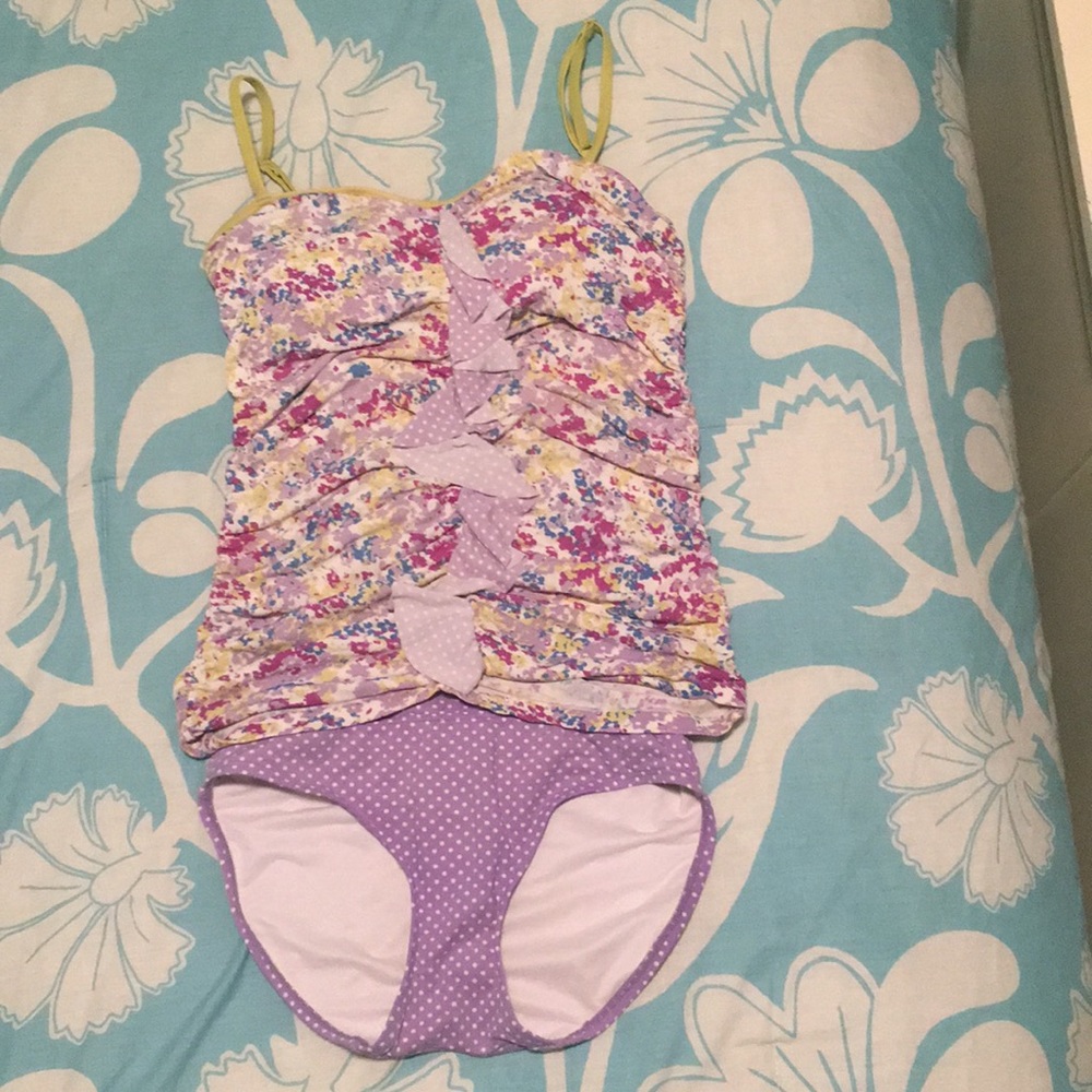 Two piece tankini swimsuit